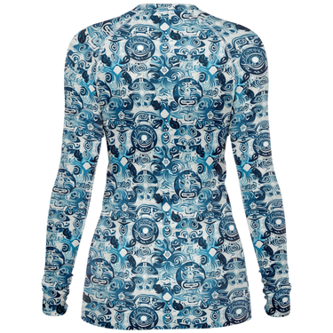 Chokefish™ Long Sleeve Rashguard Sun&Saltwater Woman's Shirt-003